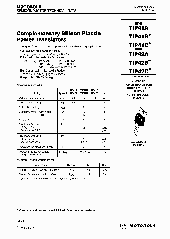 TIP42A_273113.PDF Datasheet