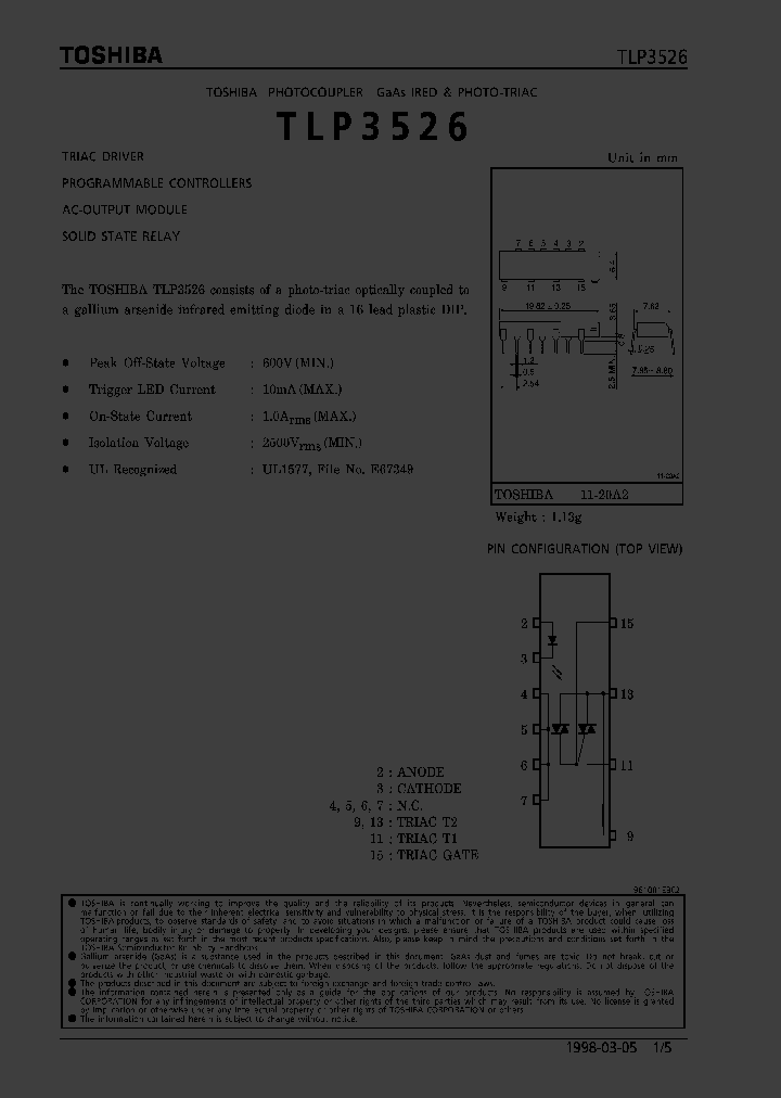 TLP3526_279378.PDF Datasheet