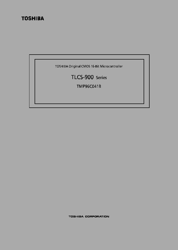 TMP96C041B_204381.PDF Datasheet