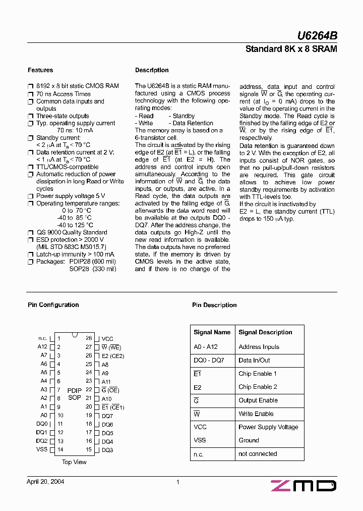 U6264BSK07_278055.PDF Datasheet