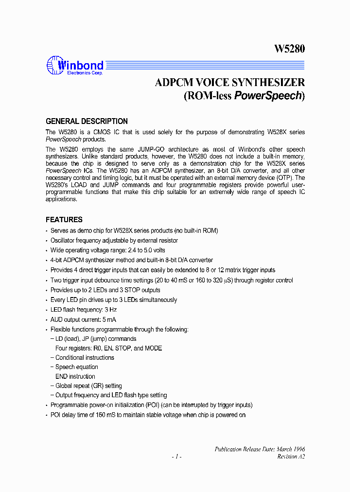 W5280_292200.PDF Datasheet