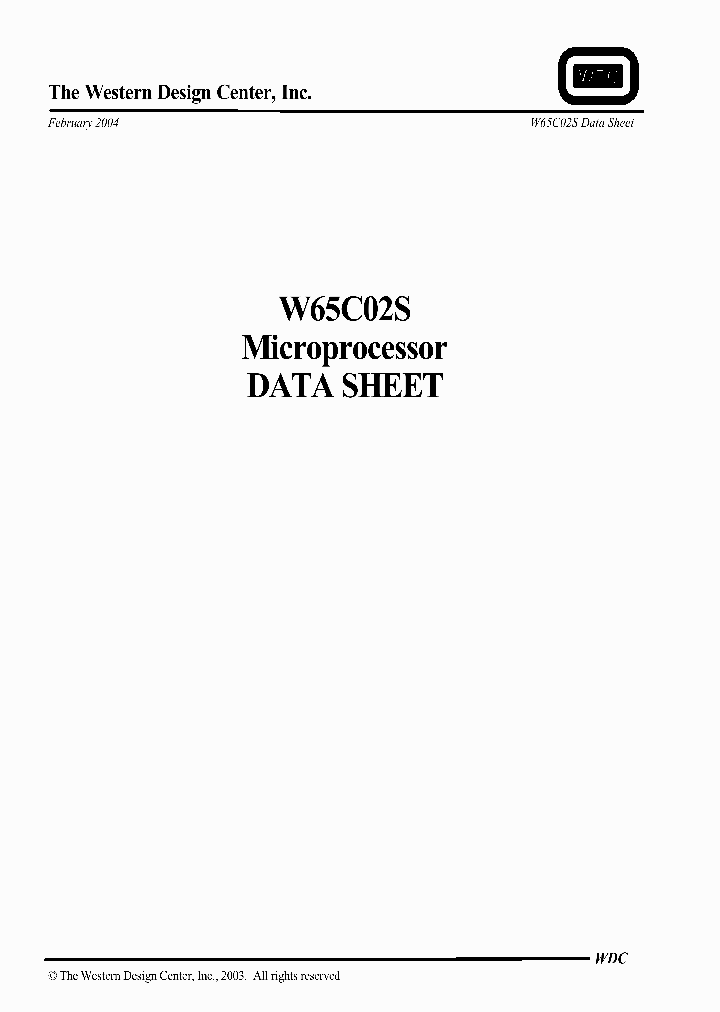 W65C02S_294633.PDF Datasheet
