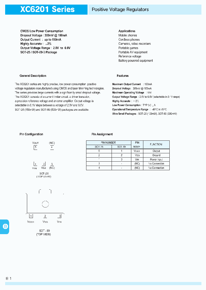 XC6201SERIES_290697.PDF Datasheet