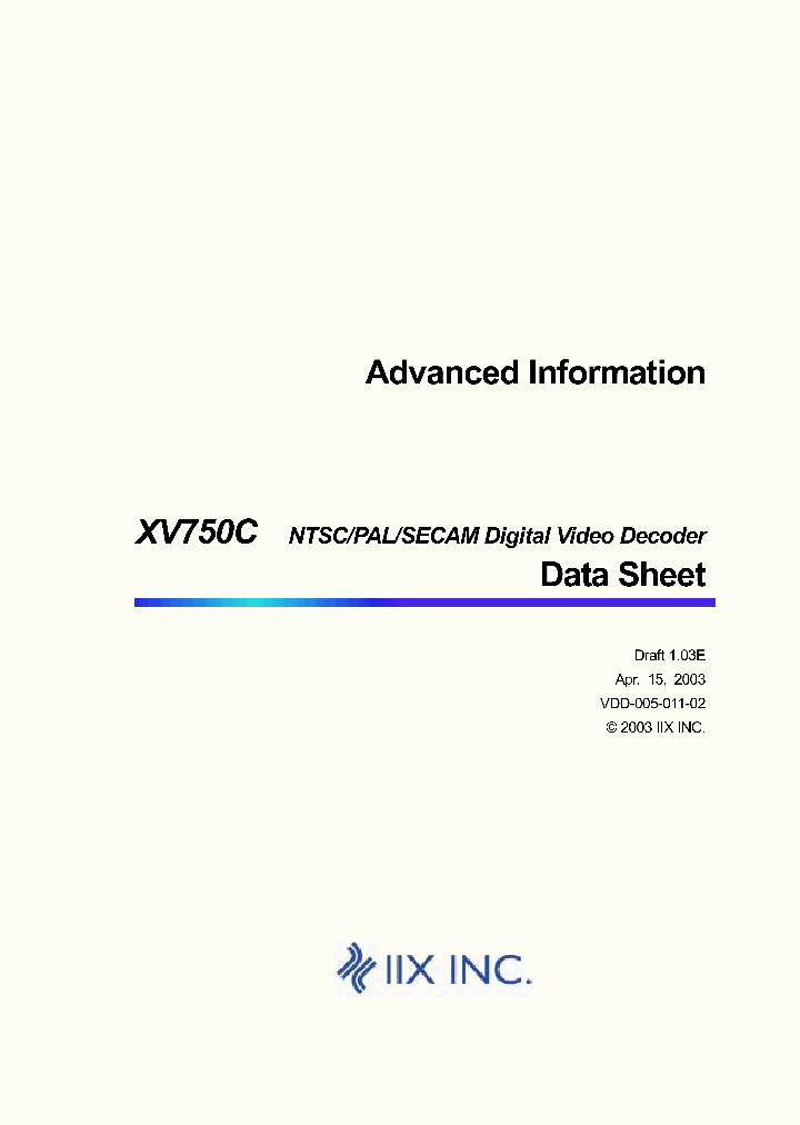 XV750C_274063.PDF Datasheet