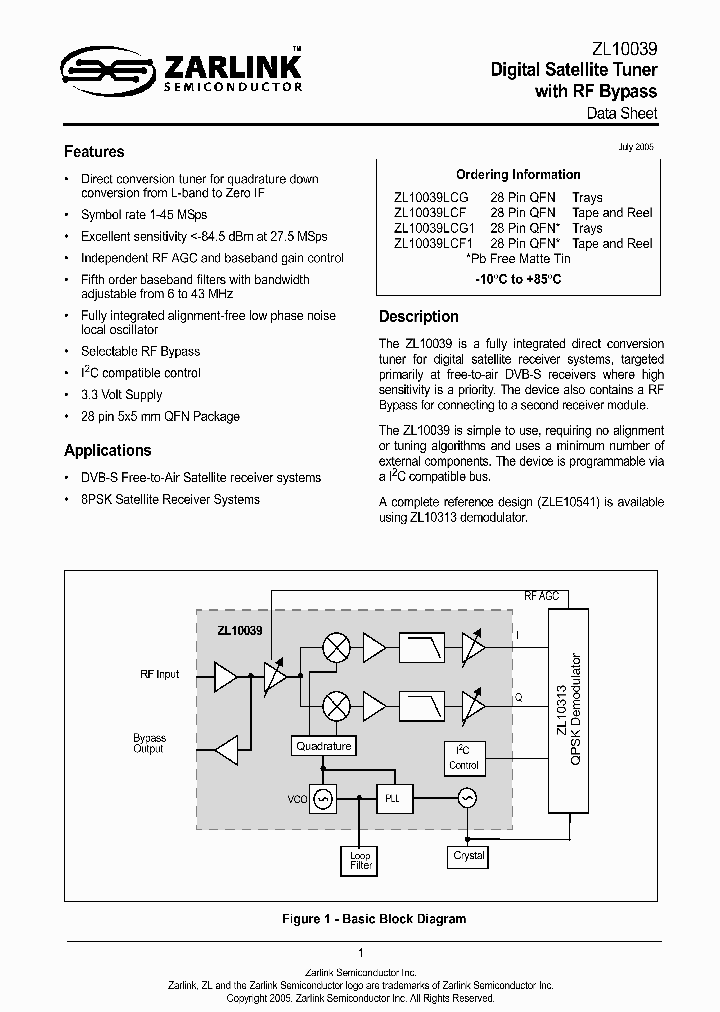 ZL10039_284395.PDF Datasheet