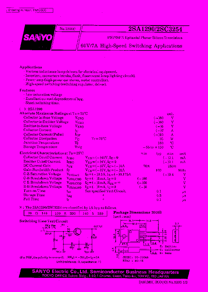 2SA1290_232705.PDF Datasheet