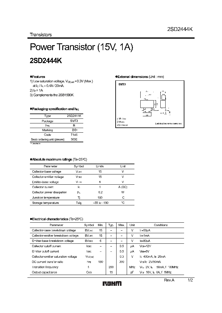2SD2444K_224416.PDF Datasheet