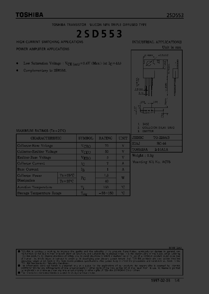 2SD553_251814.PDF Datasheet