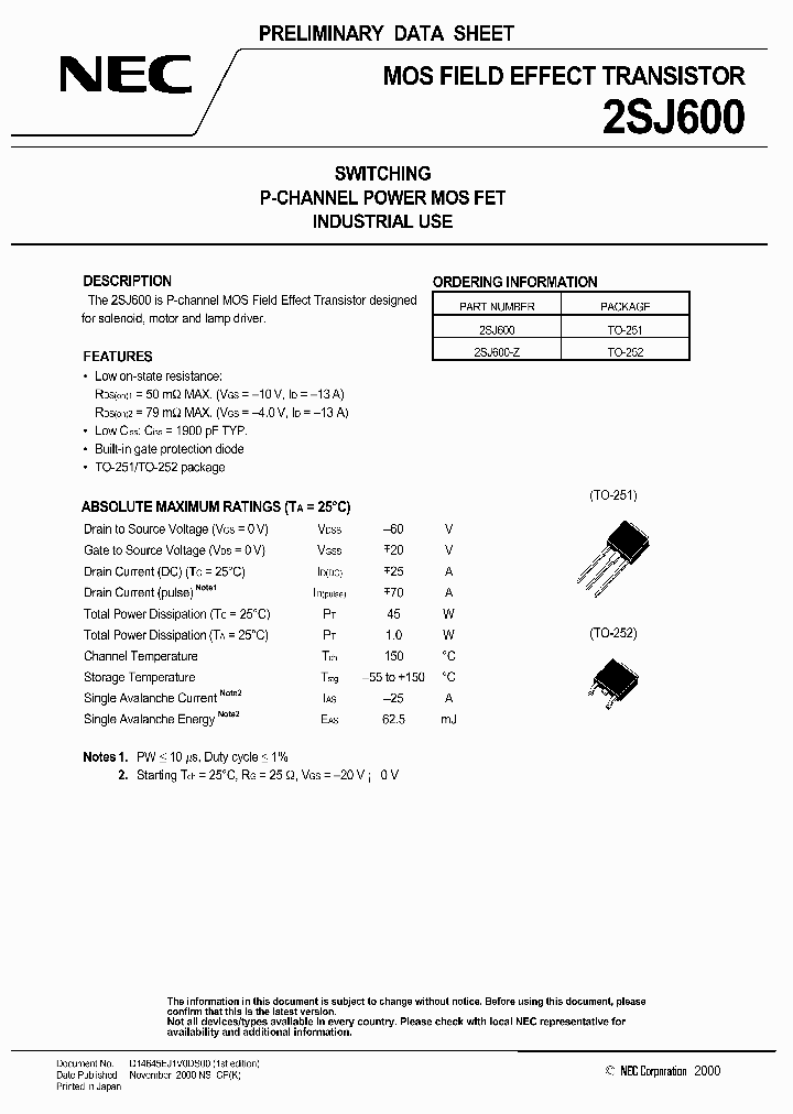 2SJ600_218427.PDF Datasheet