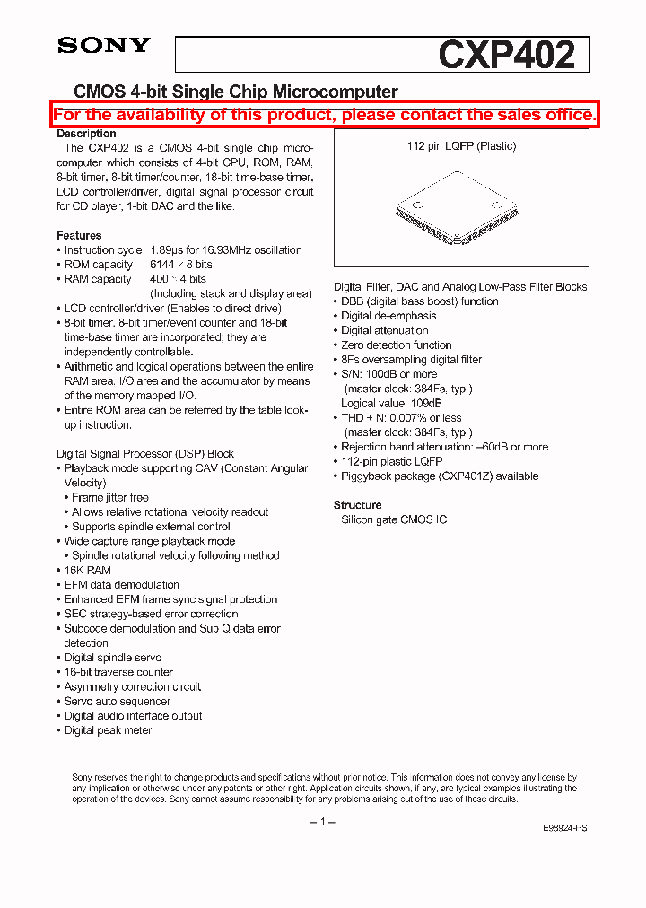 CXP402_246849.PDF Datasheet