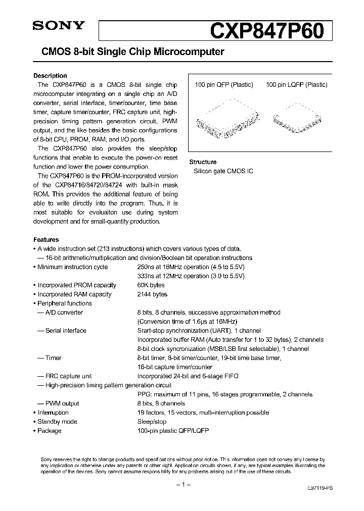 CXP847P60_261154.PDF Datasheet