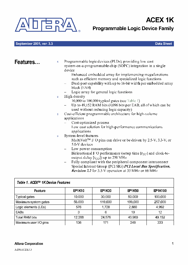 EP1K50_235969.PDF Datasheet