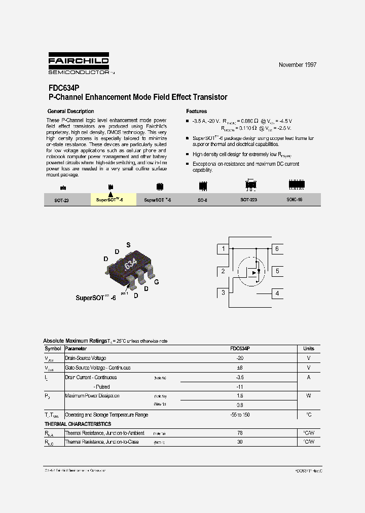 FDC634P_251929.PDF Datasheet