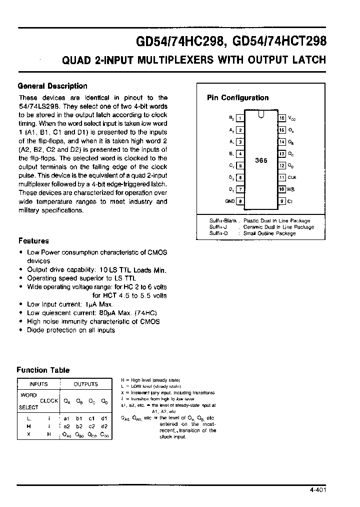 GD74HC298_242119.PDF Datasheet