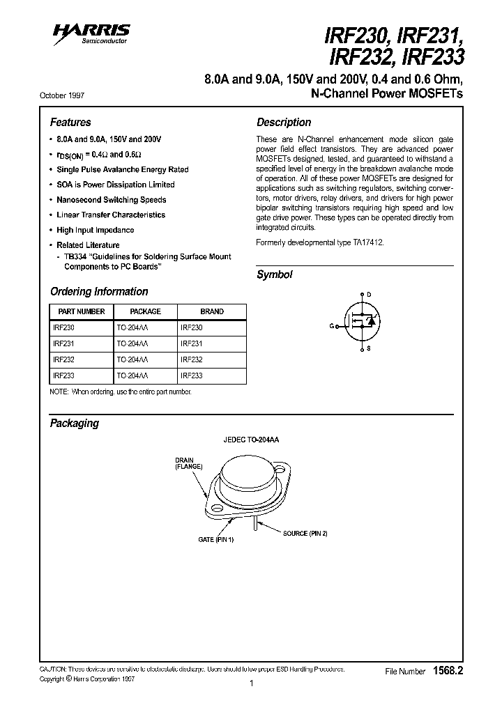 IRF230_249792.PDF Datasheet