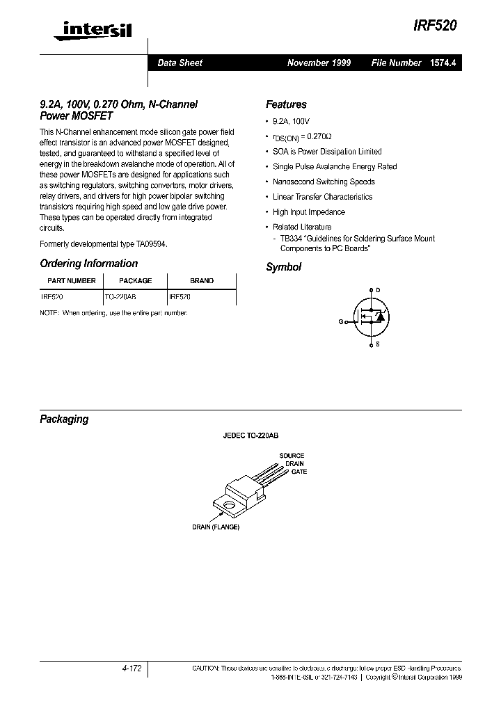IRF520_253382.PDF Datasheet