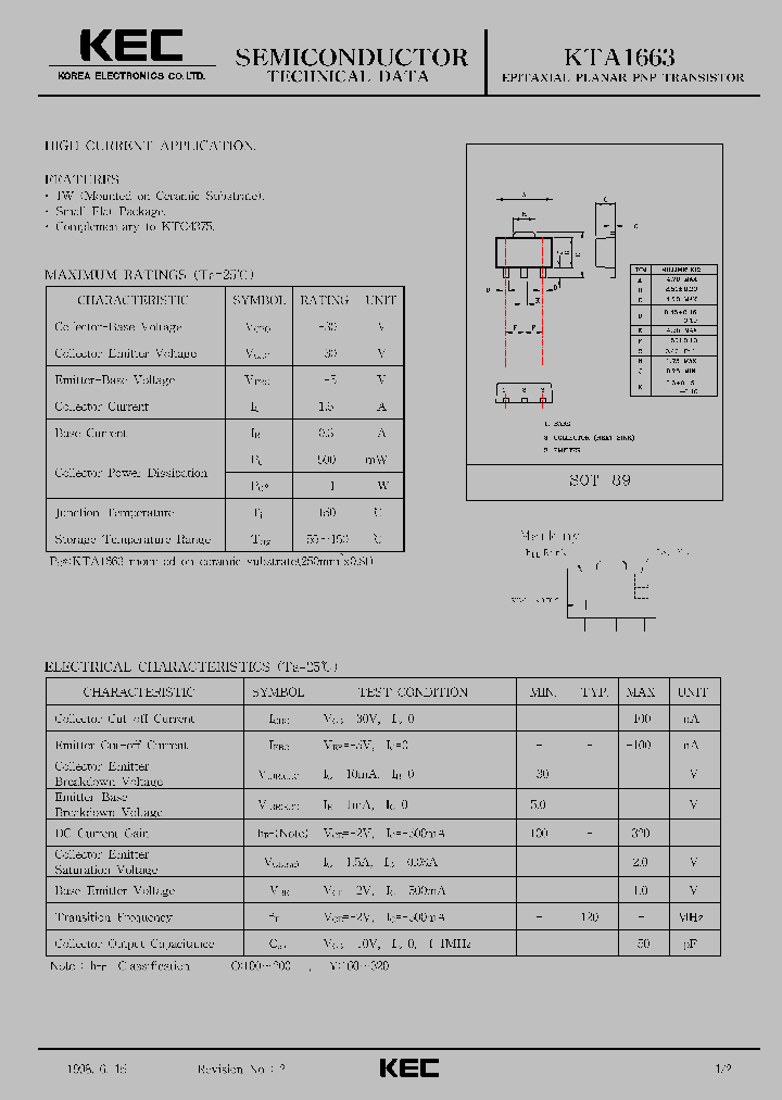 KTA1663_253316.PDF Datasheet