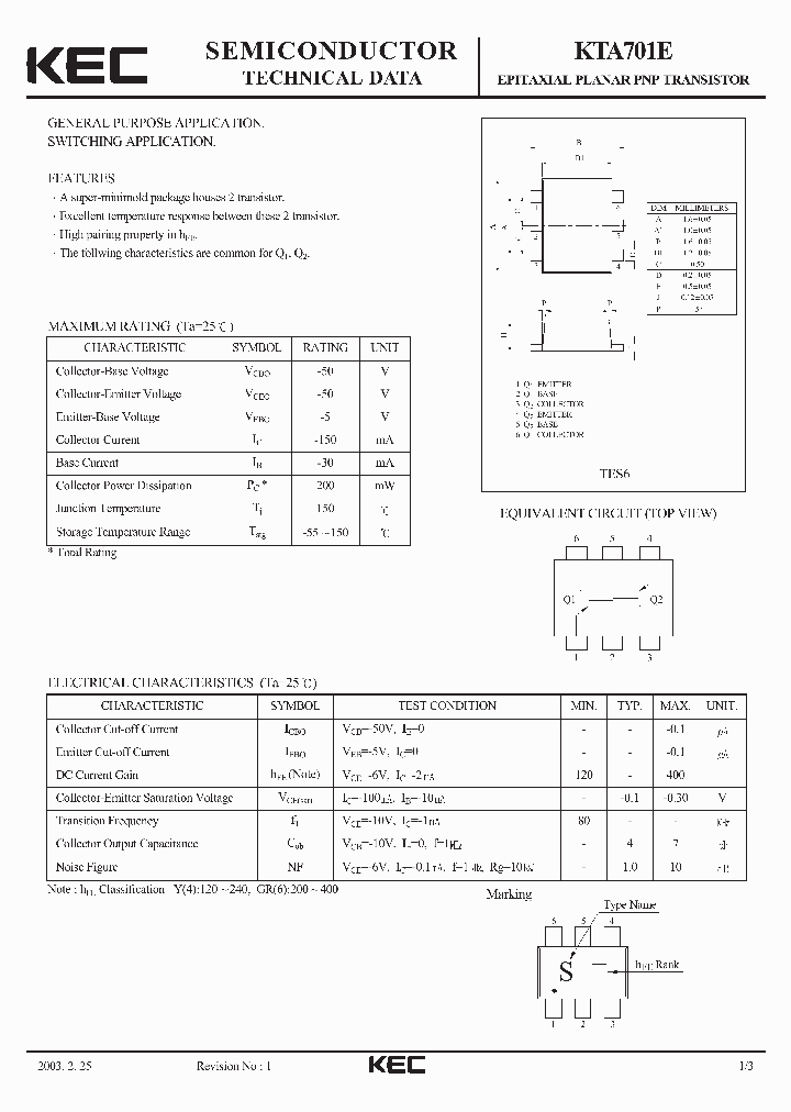 KTA701_251767.PDF Datasheet