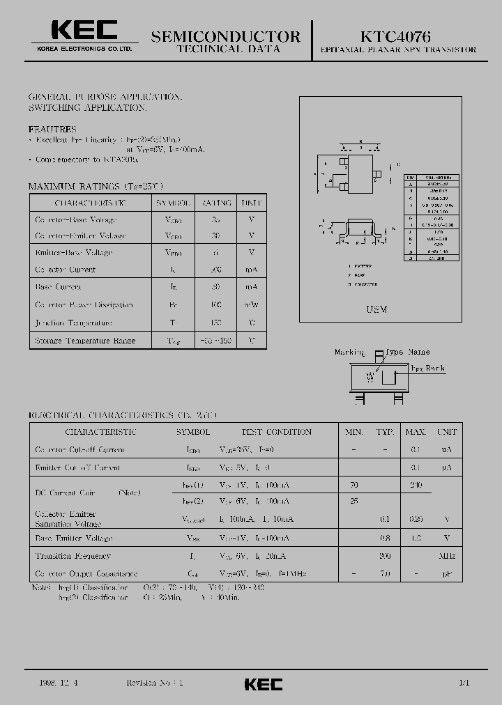 KTC4076_234780.PDF Datasheet