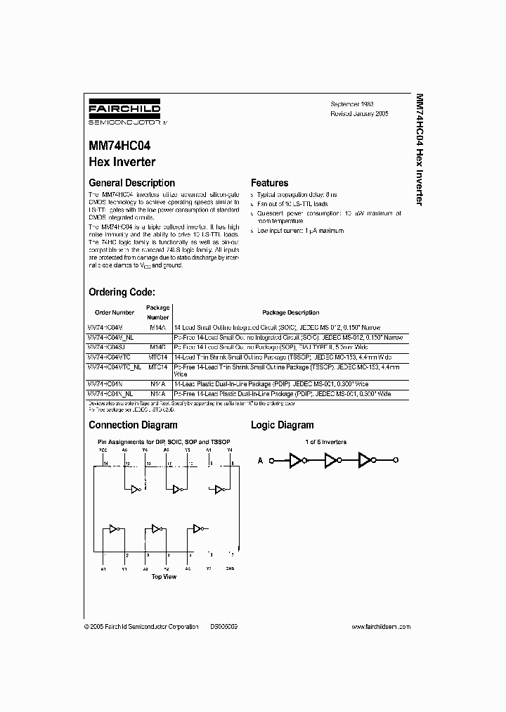 MM74HC04MTCX_217611.PDF Datasheet