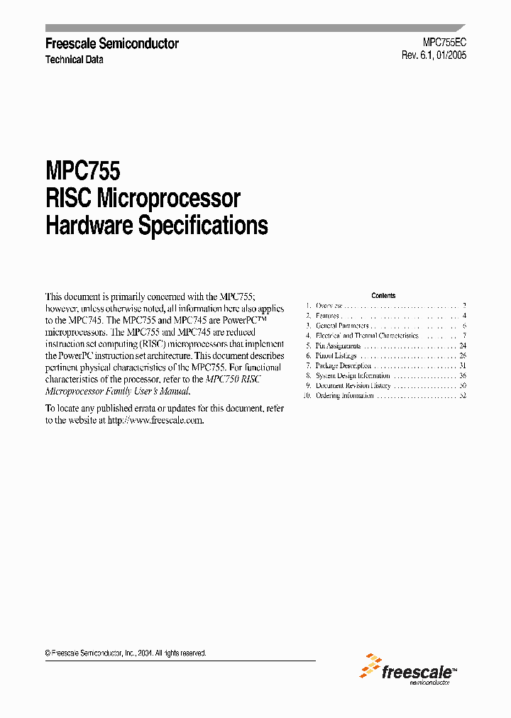 MPC755_260075.PDF Datasheet