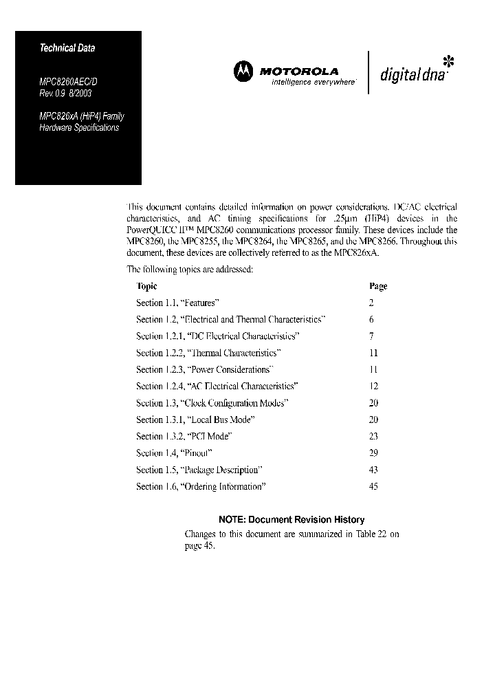 MPC8266ACVR_234317.PDF Datasheet