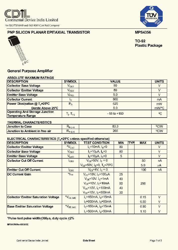 MPS4356_240655.PDF Datasheet