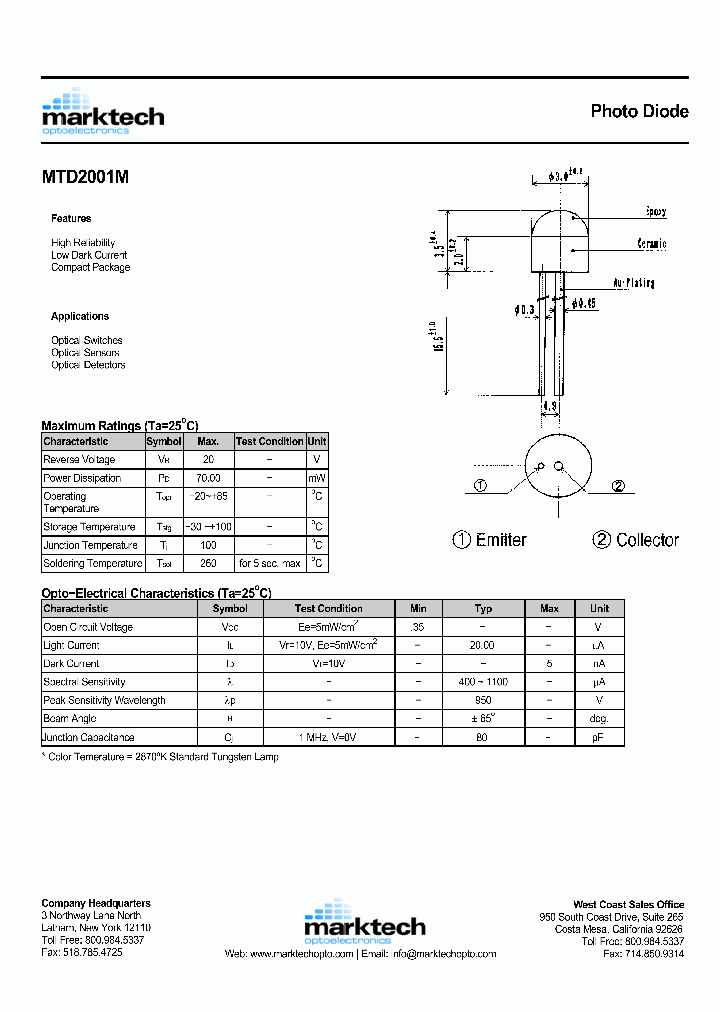 MTD2001M_269314.PDF Datasheet