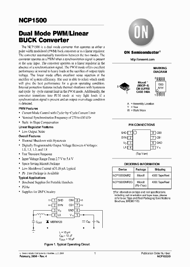 NCP1500DMR2_240897.PDF Datasheet