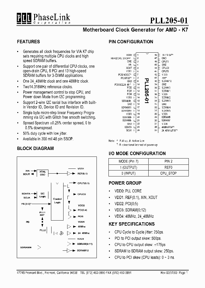 PLL205-01_221652.PDF Datasheet