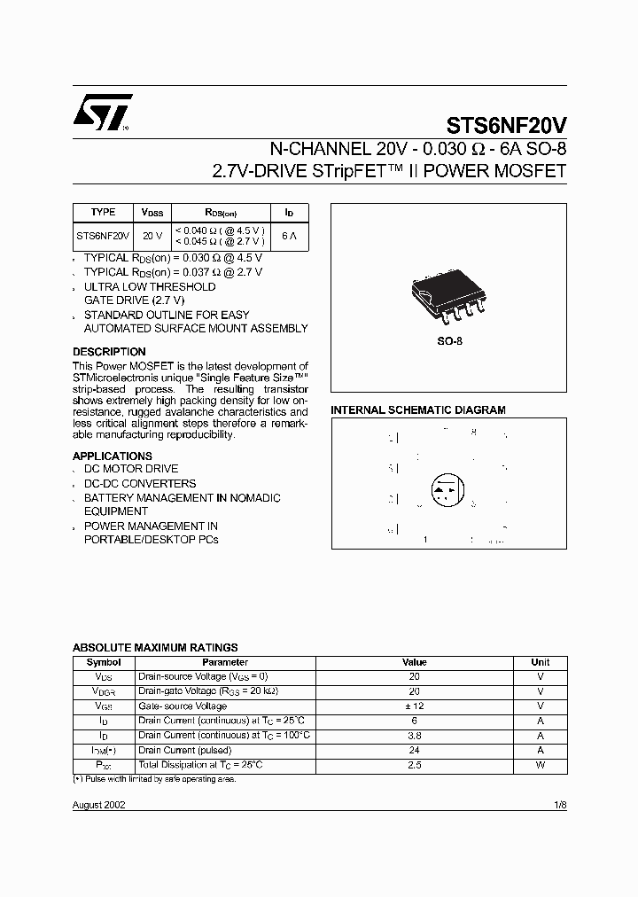 STS6NF20V_242137.PDF Datasheet