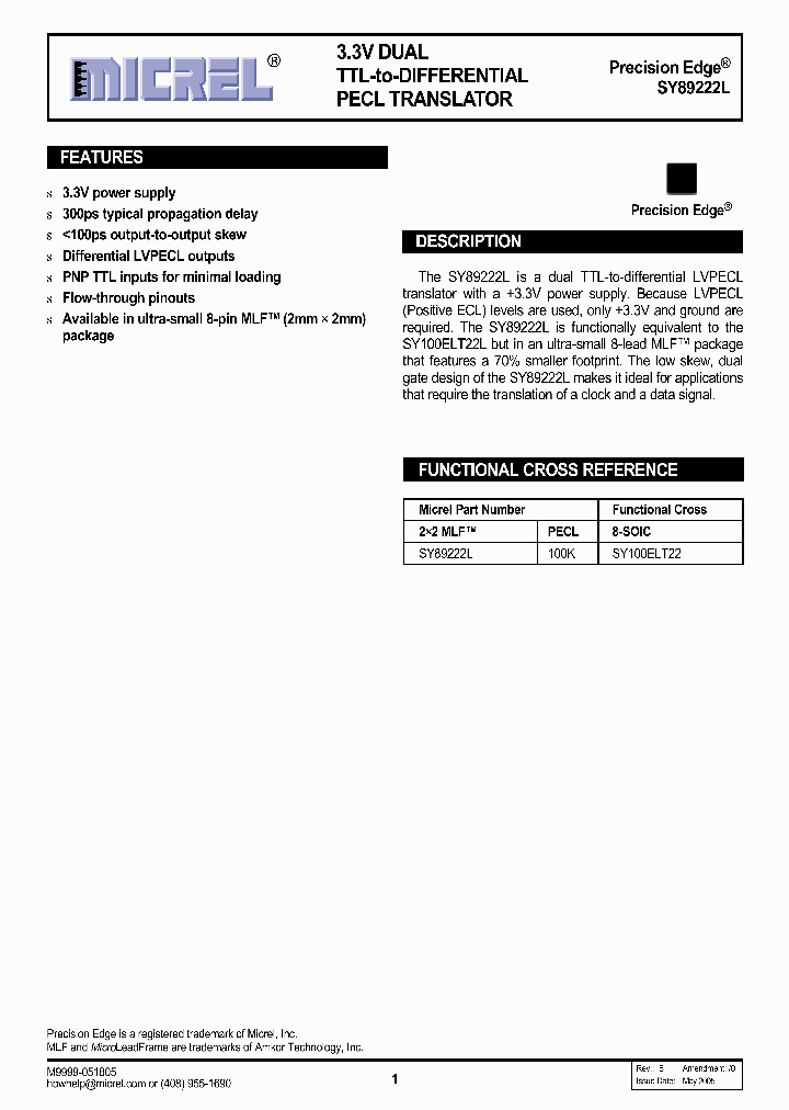 SY100ELT22_224980.PDF Datasheet