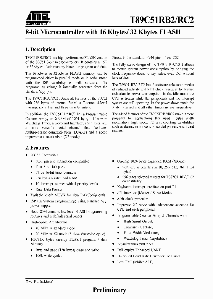 T89C51RB2_240744.PDF Datasheet
