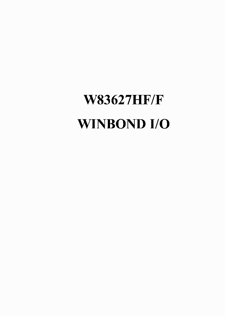 W83627F_248811.PDF Datasheet