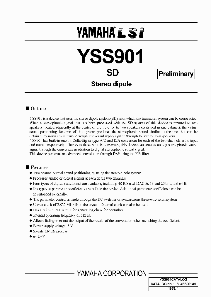 YSS901_236943.PDF Datasheet