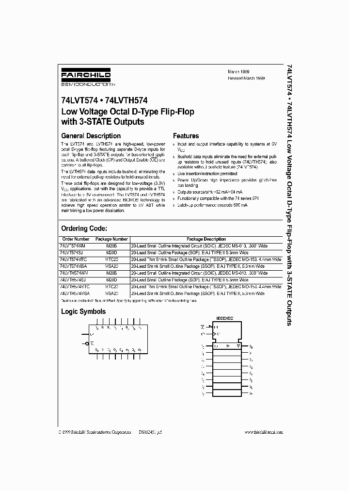 74LVT574MSA_238557.PDF Datasheet