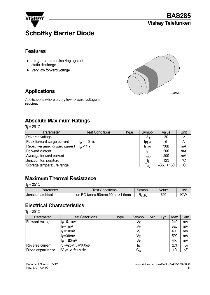 BAS285_238540.PDF Datasheet