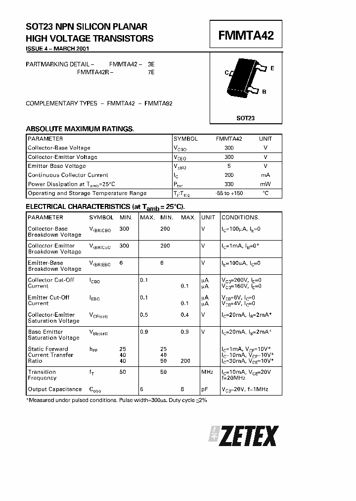 FMMTA42_238678.PDF Datasheet