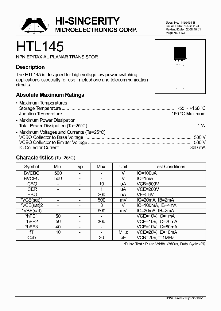 HTL145_215405.PDF Datasheet