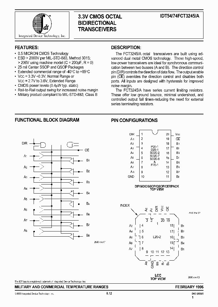 IDT74FCT3245A_238647.PDF Datasheet