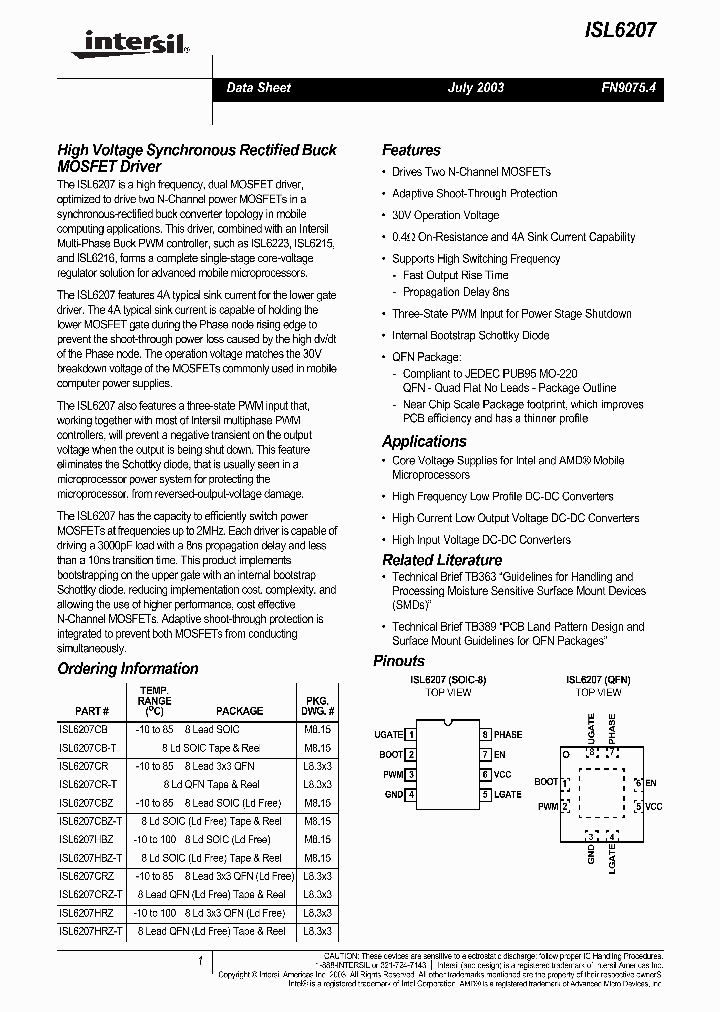 ISL6207CB_166198.PDF Datasheet