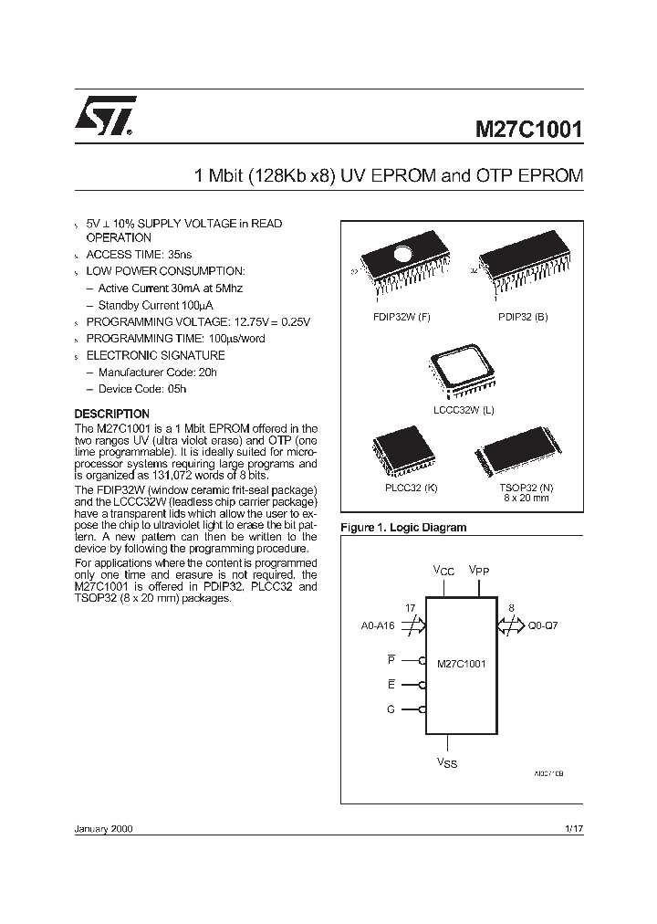 M27C1001_77920.PDF Datasheet