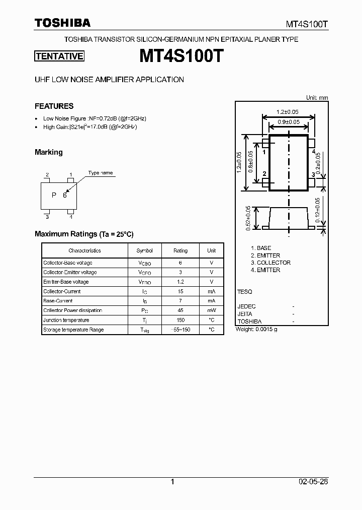 MT4S100T_223937.PDF Datasheet