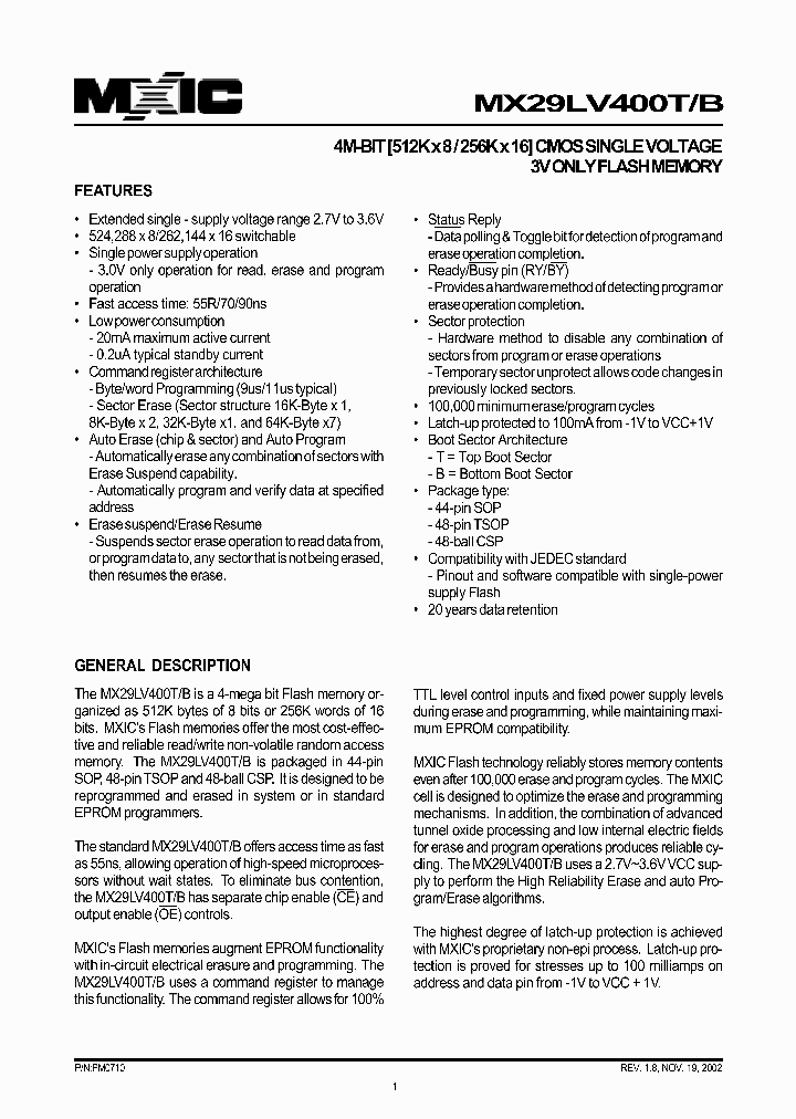 MX29LV400_198389.PDF Datasheet