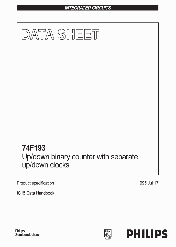 74F193_214910.PDF Datasheet