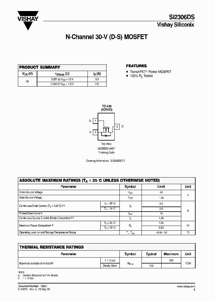 SI2306DS_244568.PDF Datasheet