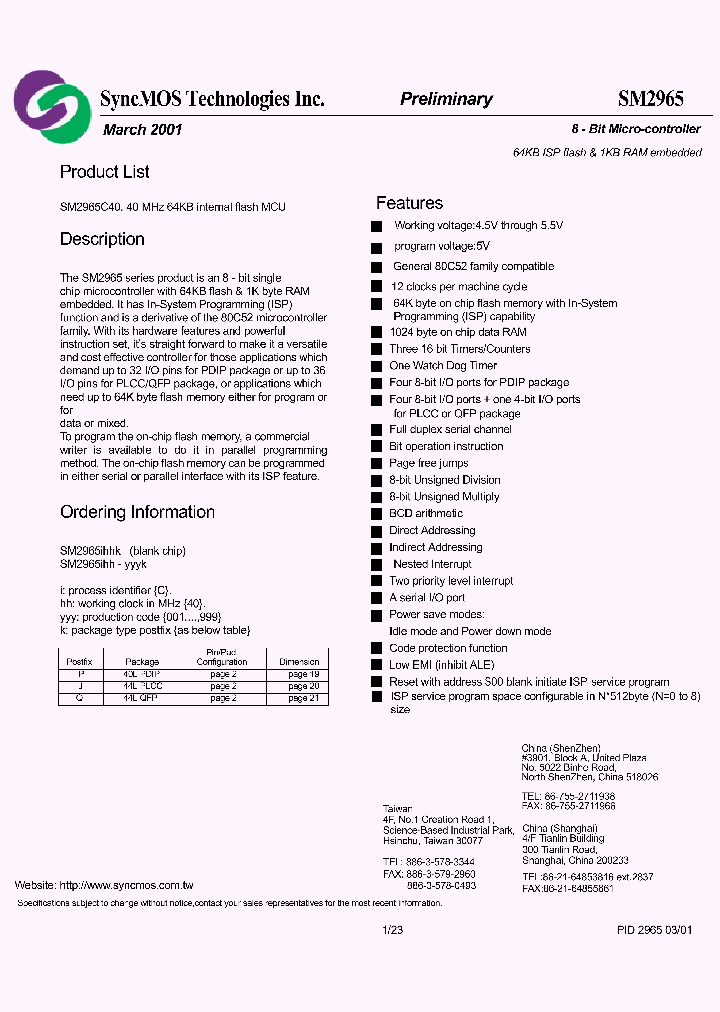 SM2965_237411.PDF Datasheet