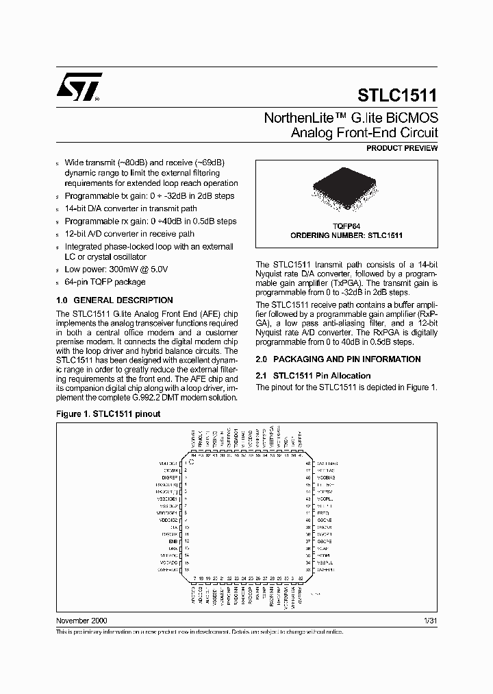 STLC1511_224421.PDF Datasheet