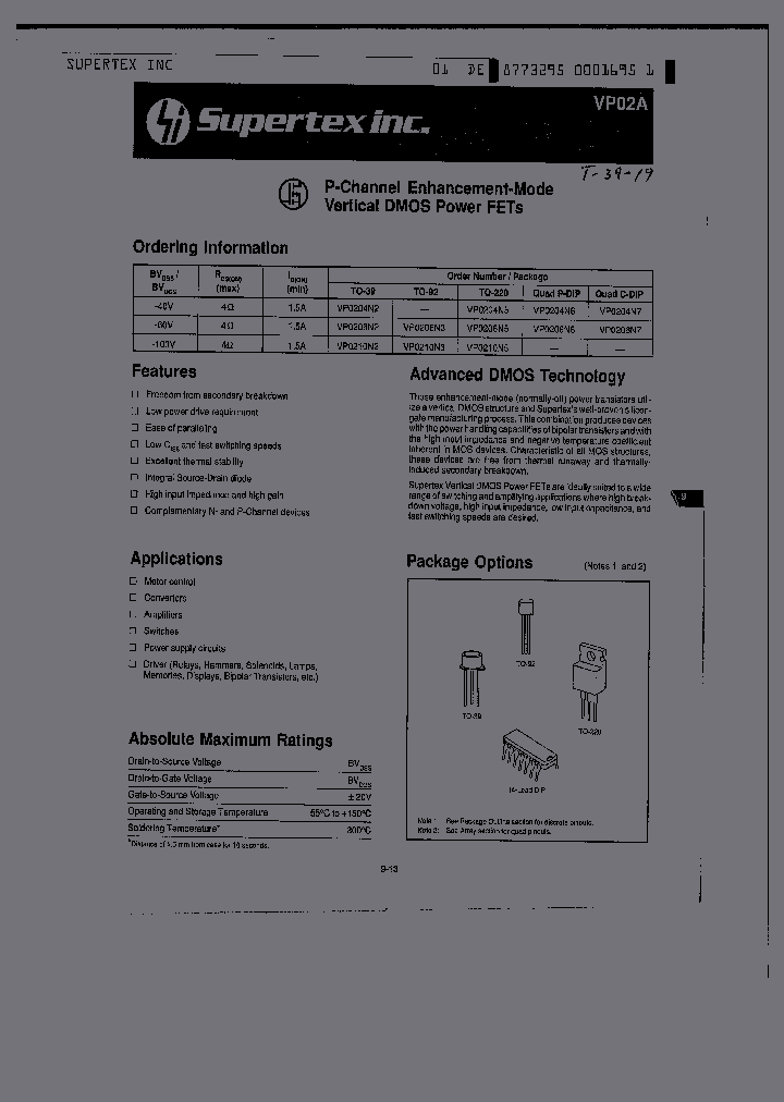 VP0210N2_192784.PDF Datasheet