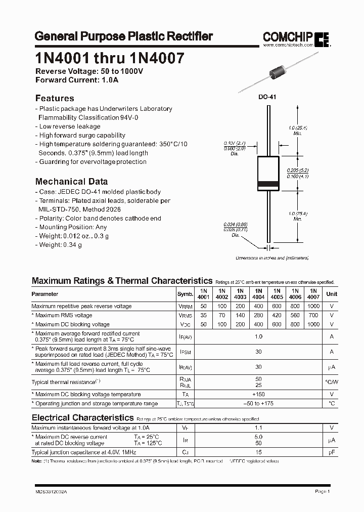 1N4002_261766.PDF Datasheet